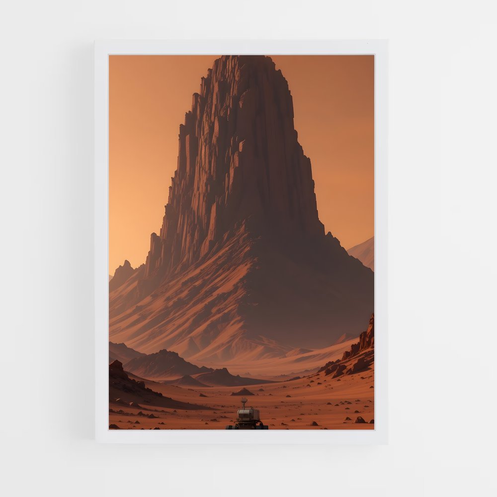 Poster splendide Mont Olympus – affiche Système solaire (vue 3)